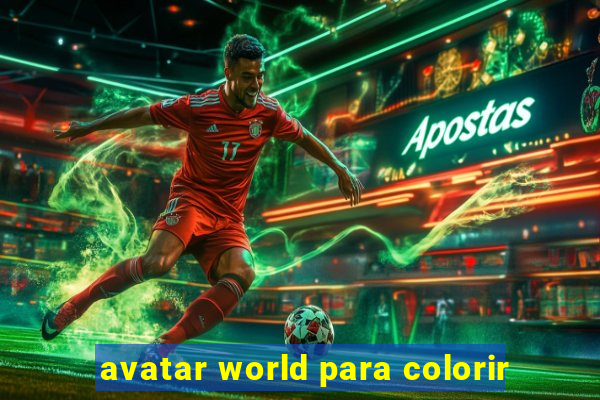 avatar world para colorir